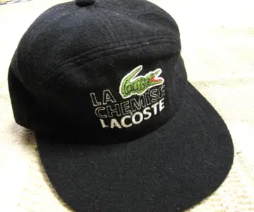 [ 새상품급 ] 빈티지 LACOSTE 블랙 울 원단 캡