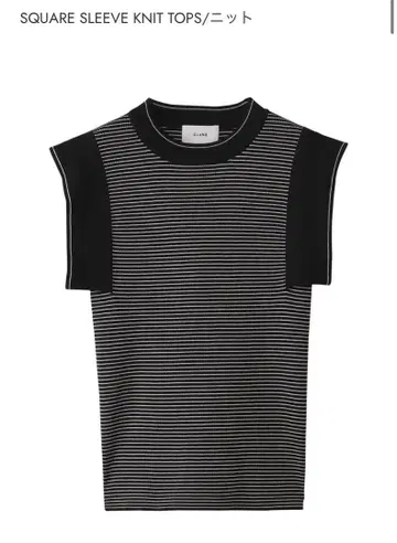 CLANE SQUARE SLEEVE KNIT TOPS 니트