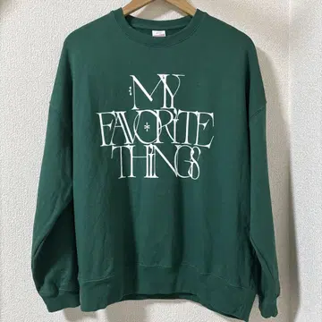 시바타 사토코 My Favorite Things 빅 실루엣 맨투맨 M
