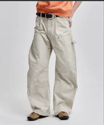 CONZ DUCK DOUBLE KNEE CURVED LEG PANTS