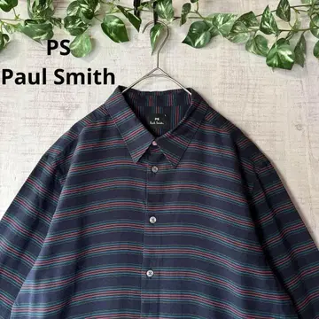 [ 세련된 디자인 ] PS 폴스미스 레이온 혼방 보더 셔츠 사이즈 L