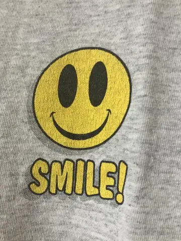 90sUSA제 SMILE! 스마일리 페이스 프린트 T셔츠 니코짱
