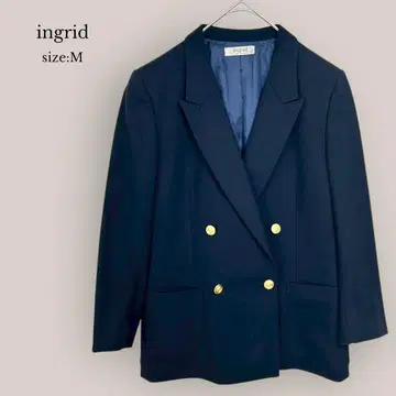 인그리드 ingrid 테일러드 자켓 블레이저 더블 울 100%
