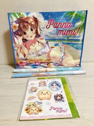 Panno mimi 빵의 귀 태피스트리 2점 + 쇼핑백 등 총 5점 세트