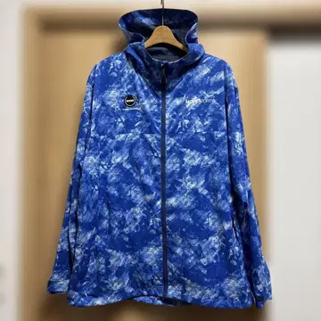 DESCENTE 올 패턴 그래픽 백 로고 풀 지퍼 후디 트레이닝