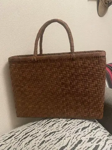산포도 뜨개질 바스켓백
