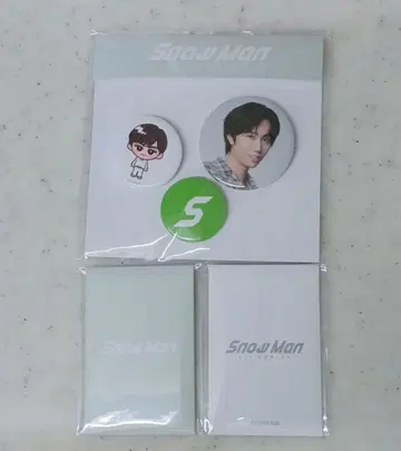 SnowManPopUpSeoul 아베 료헤이 캔뱃지 & 사진 팩 A B