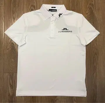 J.LINDEBERG 화이트 피케 셔츠 XL