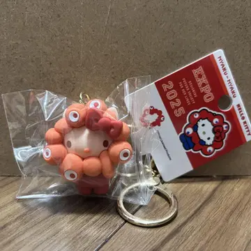 간사이 만박 EXPO 쟉쟉 산리오 키티 키링 최애 컬러