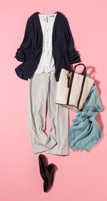 theory luxe SEERSUCKER DENER 축구 와이드 팬츠