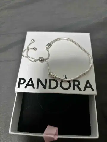 Pandora 실버 슬라이더 팔찌 약 17cm 판도라 팔찌