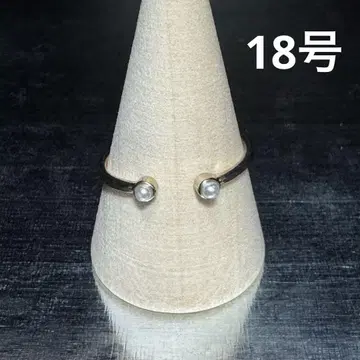 빈티지 패션 반지 골드 18호 펄 반지 오픈 반지