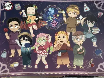 귀멸의 칼날 ufotable cafe 런천매트 불꽃축제