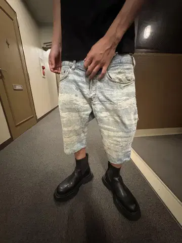 H&M 조츠 하프 데님 팬츠 size30