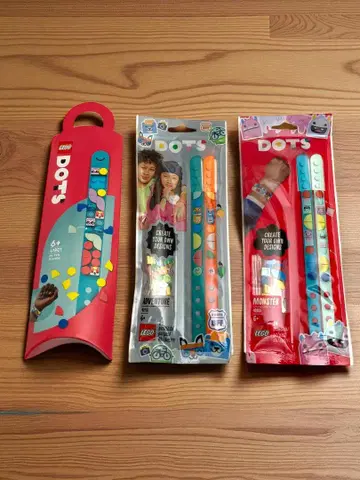 [ 새상품 미개봉 ] LEGO DOTS 팔찌 3개 세트 레고 묶음 판매