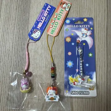 지역 한정 키티 니가타 사도 한정 오케사카키 토키 스트랩 세트 새상품