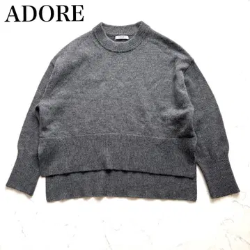 미착용 ADORE 어도어 니트 스웨터 38 그레이 새상품급