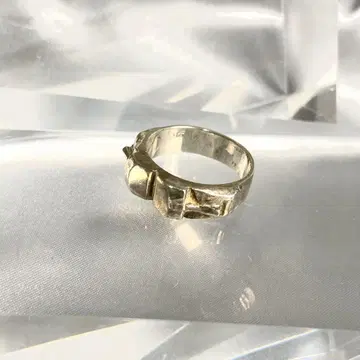 빈티지 이스터섬 모아이 석상 모티브 실버 반지 925S 16호