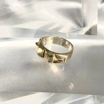 빈티지 이스터섬 모아이 석상 모티브 실버 반지 925S 16호