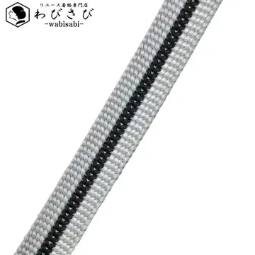 일본 정통의상 소품 허리띠 순수 실크 평조립끈 조립끈 수은색 C-6396
