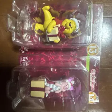 Disney 크리스마스 푸우 피글렛 2체 세트