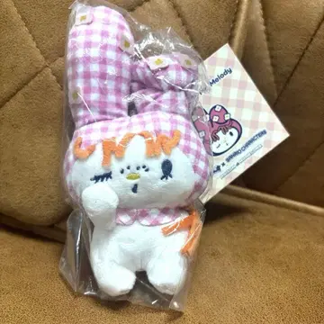 정품 가슴 두근 전시 x 산리오 봉제 인형 키링 마이멜로디
