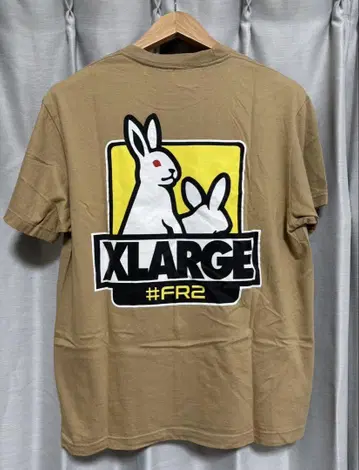 한정판 XLARGE FR2 콜라보 T셔츠 베이지