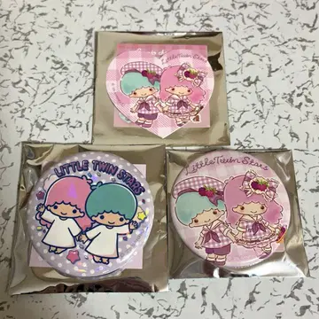 산리오  캔뱃지 씰 키키라라 리틀트윈스타