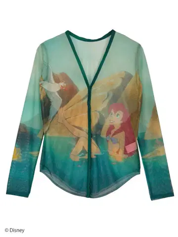 ameri vintage DISNEY SHEER CARDIGAN