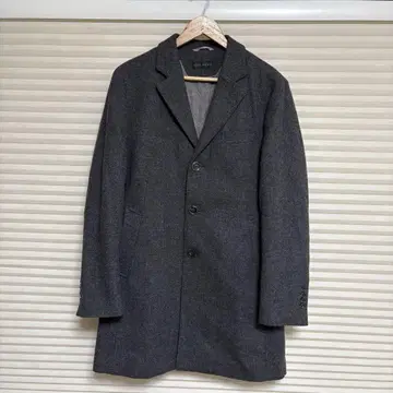 HILTON MOON사제 트위드 원단 체스터 코트 GRY LL 사이즈