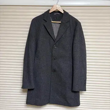HILTON MOON사제 트위드 원단 체스터 코트 GRY LL 사이즈