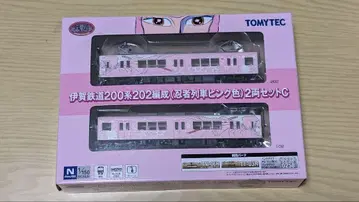 철콜레 이가 철도 200계 202편성 (닌자 열차 핑크색) 2량 세트 C