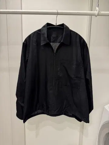 TECH HALF ZIP SHIRT L/S 블랙 M