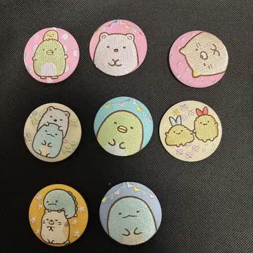 스미코구라시 자수 캔뱃지 8개 세트
