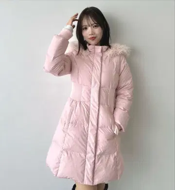 dazzlin 완판 레어 PINK 다운 코트 라스트 1