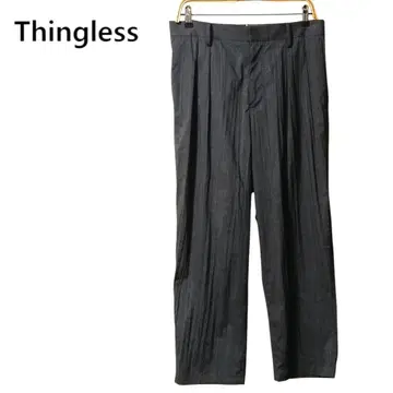 Thingless 셔링 린넨 혼방 팬츠