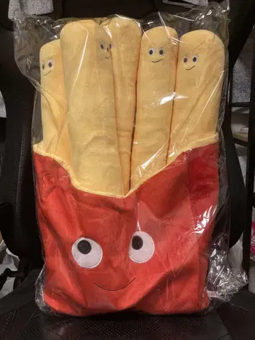 프라이드 포테이토 봉제 인형 쿠션 43cm