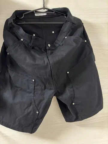 ABYSSDYED DUCKDOUBLE KNEE PAINTER SHORTS