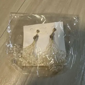 정품 안개꽃 플라워 귀찌