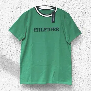 TOMMY HILFIGER 로고 T셔츠 XL 그린