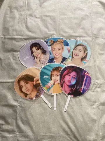 TWICE 지효 부채 6장 세트