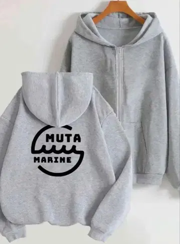 muta 그래픽 후드티 그레이 XL