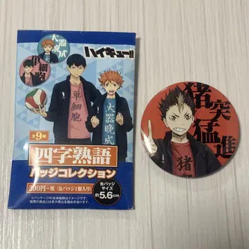 하이큐!! 사자성어 배지 컬렉션 니시노야 유우