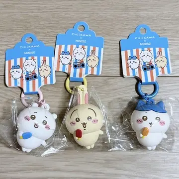 치이카와 MINISO 중국 한정판 폭염의 여름 아이스 먹는 키링 하치와레