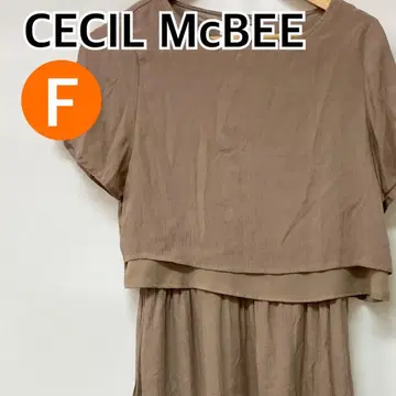CECIL McBEE 롱 원피스 반팔 [ CT1620 ]