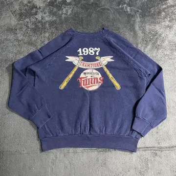 80s USA Champion MLB 미네소타 트윈스 래글런 맨투맨
