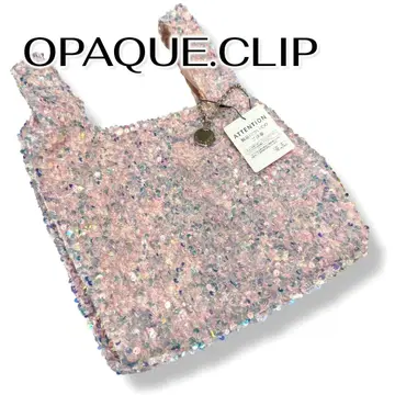 새상품 OPAQUE.CLIP 스팽글 편광 핸드백