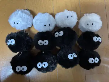 화이트, 블랙 봉제 인형 키링