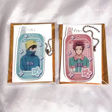 블루 록 콜라보 카페 본포 이토시 린 사에 가라케풍 아크릴 키링