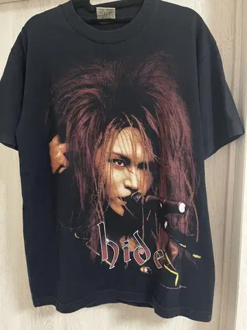 90s X Japan hide 히데 T셔츠 MICHAEL 초레어 레어